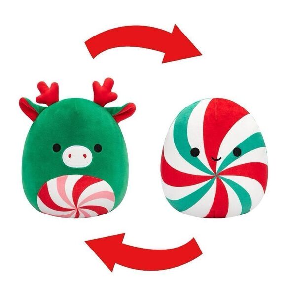 New Squishmallows Zumir Green Moose Swirl Belly Plush Toy - Reversible - Picture 1 of 6